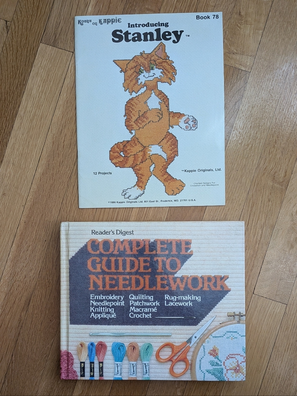 Vintage Reader's Digest Complete Guide to Needlework & Stanley Cross Stitch Book